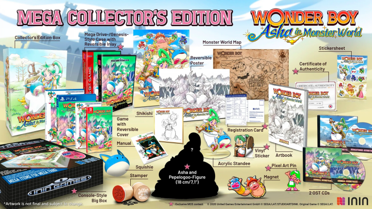 Wonder Boy: Asha in Monster World montre ses éditions physiques