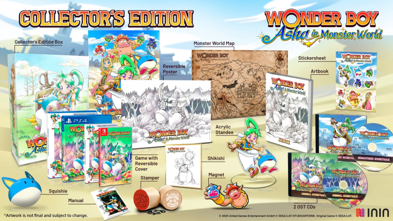 Wonder Boy: Asha in Monster World montre ses éditions physiques