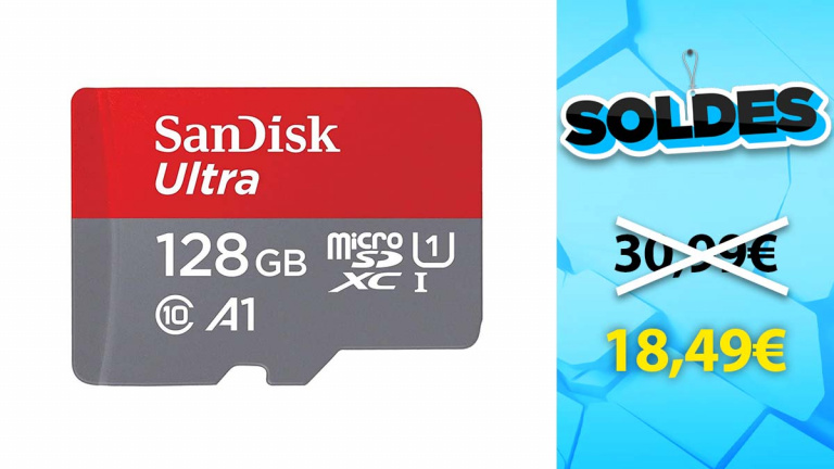 Soldes SanDisk : La carte mémoire MicroSDHC Ultra 128Go en réduction de 40%