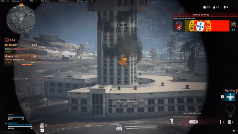 Call of Duty Warzone, saison 1 Black Ops : réussir à tous les coups ses frappes aériennes sur la tour de l'aéroport 