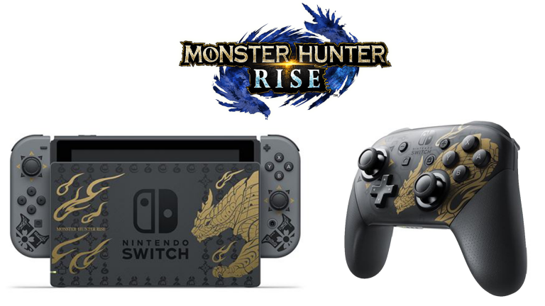 Nintendo Switch et sa manette en édition limitée Monster Hunter Rise disponibles en précommande