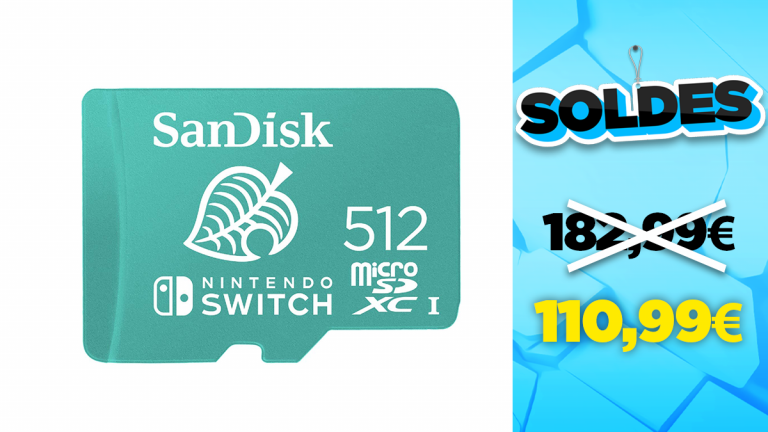 Soldes SanDisk : La Carte microSDXC 512Go aux couleurs de Tom Nook à -39%