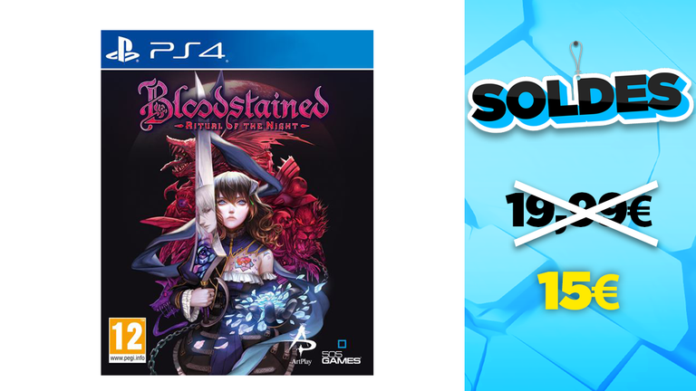 Soldes PS4 : Bloodstained : Ritual of the Night sur PS4 à -25%