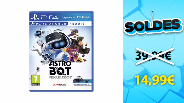 Soldes PS4 : Astro Bot Rescue Mission en promotion de 63% 