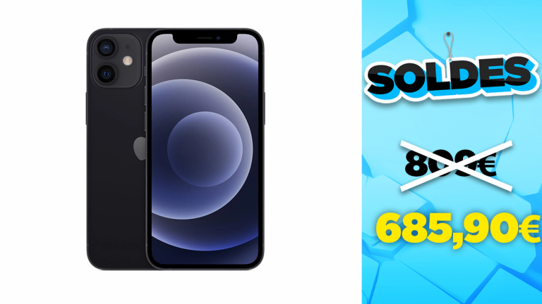 Soldes Apple : iPhone 12 Mini Noir 64Go en réduction à -15%