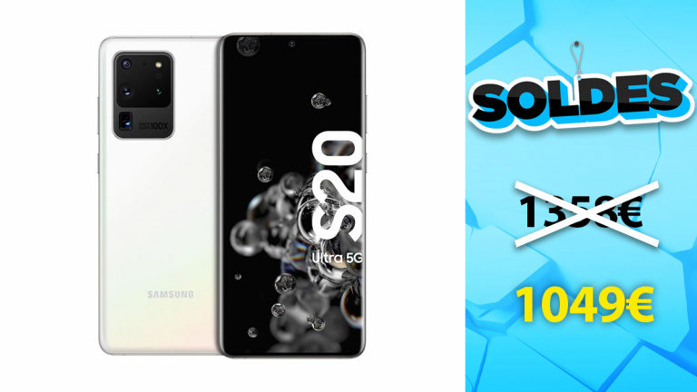 Soldes Samsung : Smartphone S20 Ultra en promotion de 23%