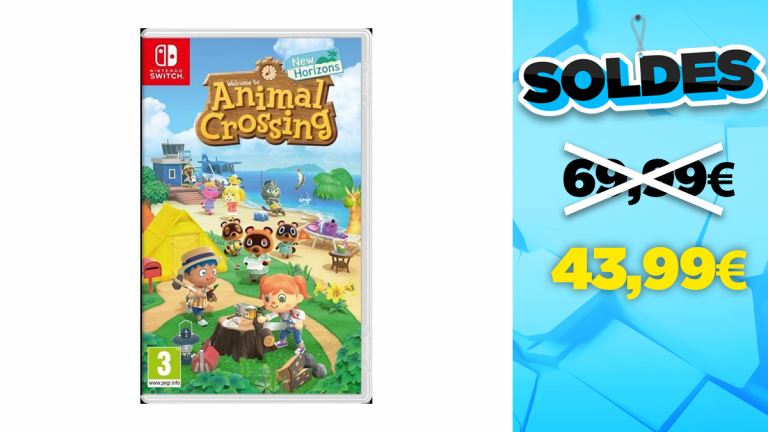 Soldes Nintendo : Animal Crossing : New Horizons en réduction à -37%