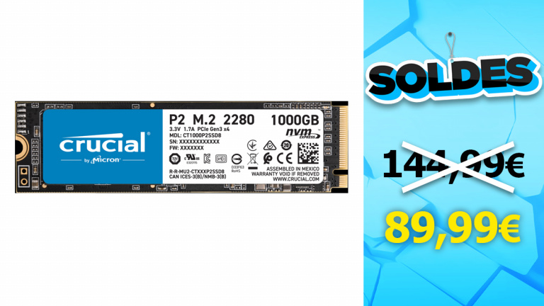 Soldes SSD : 1 To NVMe à moins de 90€