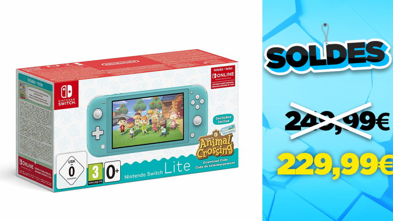 La Switch Lite Animal Crossing à 199,99 € avec le jeu et un abonnement Nintendo Online