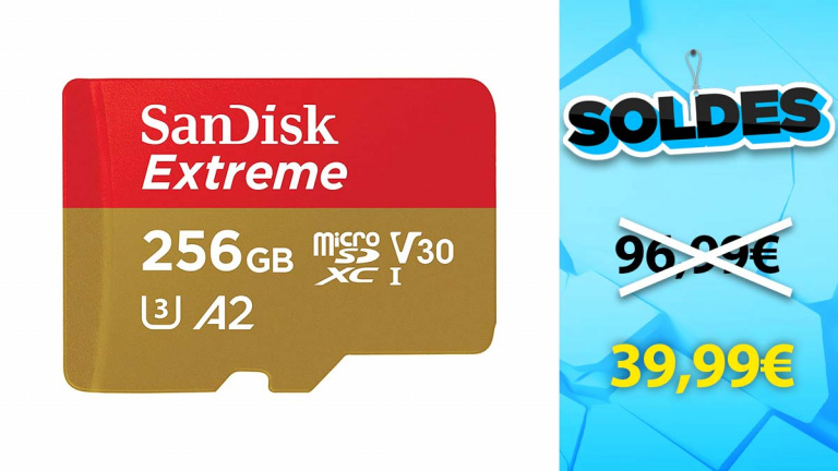 Soldes Sandisk : Carte mémoire Extreme 256 Go en réduction de 59% 