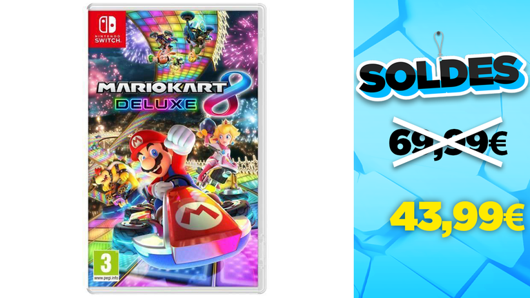 Soldes Nintendo : Mario Kart 8 Deluxe en réduction à -37%