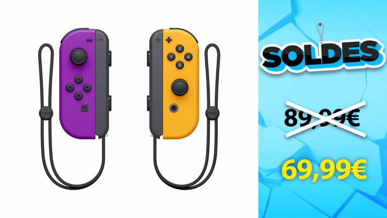 Soldes Nintendo : Paire de Manettes Joy-Con en réduction de 22%