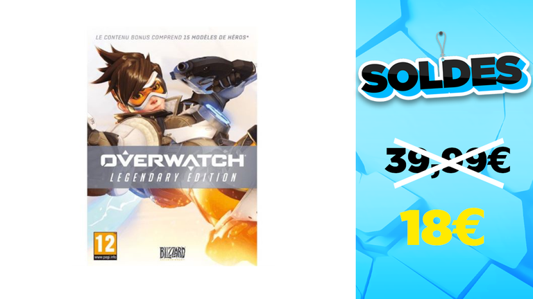 Soldes d'hiver 2021 : -55% sur Overwatch Legendary Edition