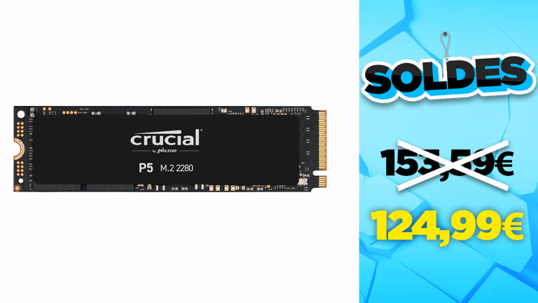 Soldes Crucial : le disque dur SSD interne en réduction à -19% 