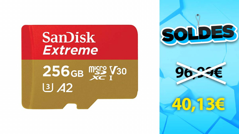 Soldes Sandisk : Carte mémoire Extreme 256 Go en réduction de 59%