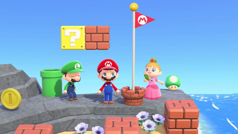 Animal Crossing : New Horizons présente son crossover avec Super Mario 