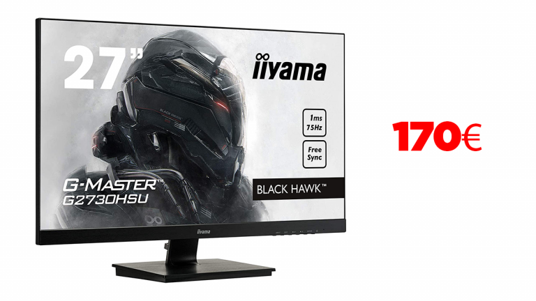 L'écran Iiyama GMaster Black Hawk 27 1ms 75hz à 170€ 