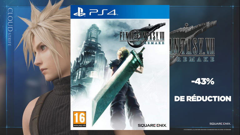 Final Fantasy VII Remake : -43% de réduction sur la version PS4