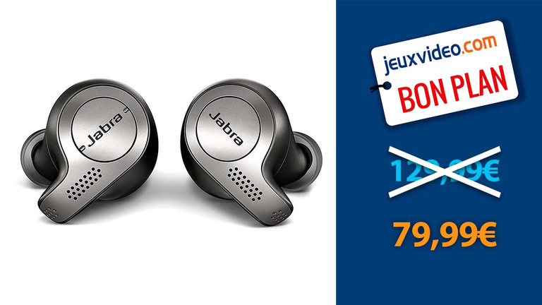 Ecouteurs Jabra Elite 65T en promotion de 38% chez Amazon