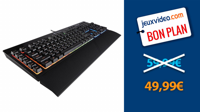 Promo clavier gamer : le Corsair K55 RGB à moins de 50€