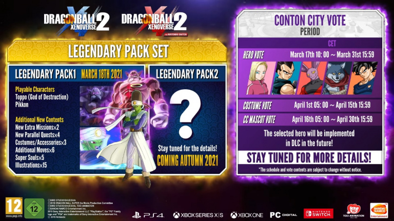 Dragon Ball Xenoverse 2 présente le Legendary Pack 1 et sa nouvelle mise à jour