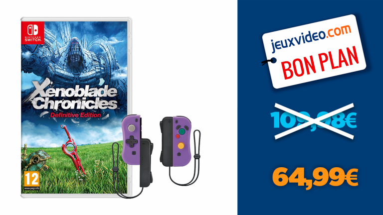 Bon plan Nintendo Switch : -41% sur le pack manettes icon + Xenoblade Chronicles Definitive Edition