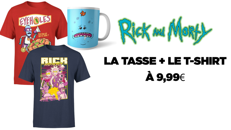 Bon plan Rick et Morty : le T-shirt + la tasse à 9,99€