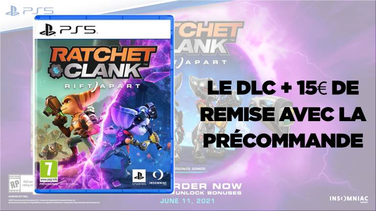 Bon plan PS5 : 15€ de remise + 1 DLC pour la précommande de Ratchet & Clank Rift Apart