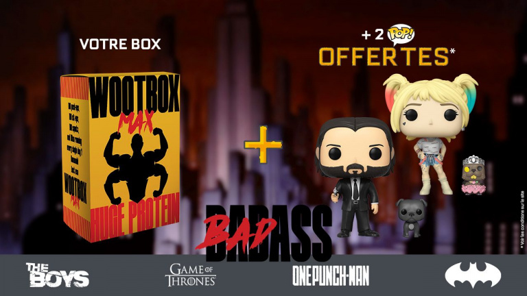 Wootbox : En avril, place à la Badassitude ! 1 box explosive + 2 figurines Funko POP offertes !