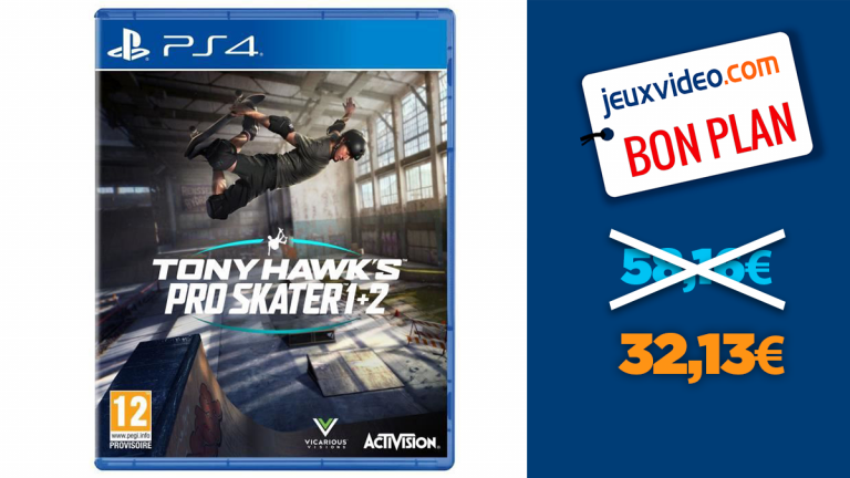 Bon plan PS4 : Tony Hawk's Pro Skater 1 + 2 en réduction à -44%
