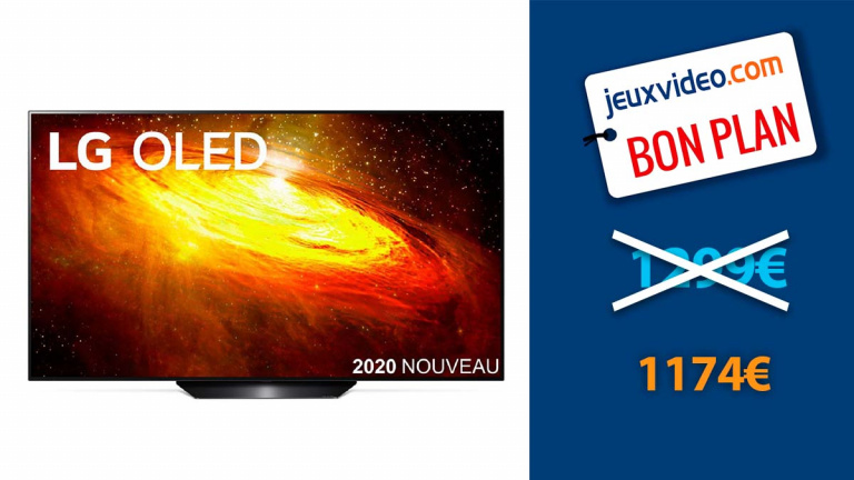 L'excellente TV LG OLED 55BX en promotion de pratiquement 10%