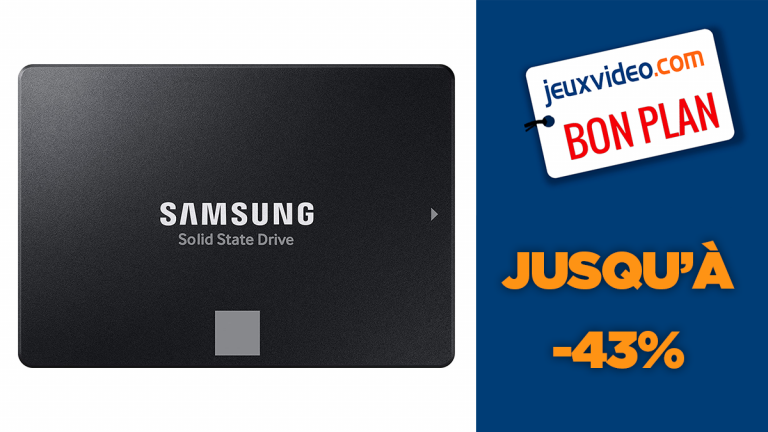 Jusqu'à -43% sur des disques dur internes SSD Samsung 