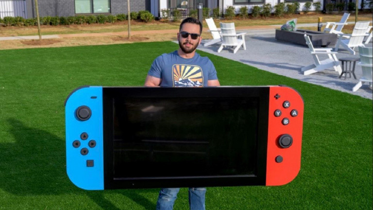 Here is the largest functional Nintendo Switch in the world