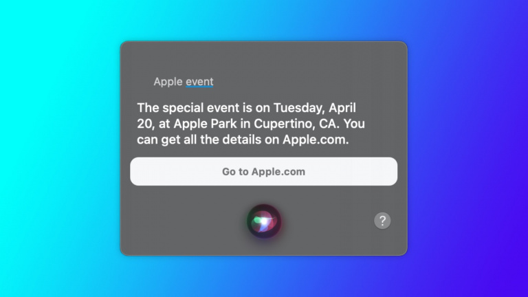 [MAJ] Apple : Siri dévoile une keynote pour le 20 avril