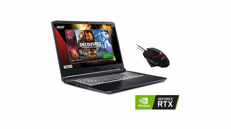 Pack Acer Nitro 17,6" RTX 3060 + Souris Gaming en promotion 