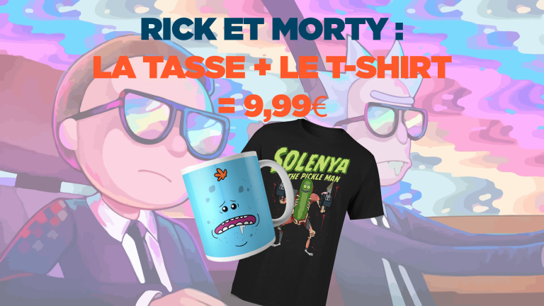 Rick et Morty : le bundle T-shirt + tasse à 9,99€