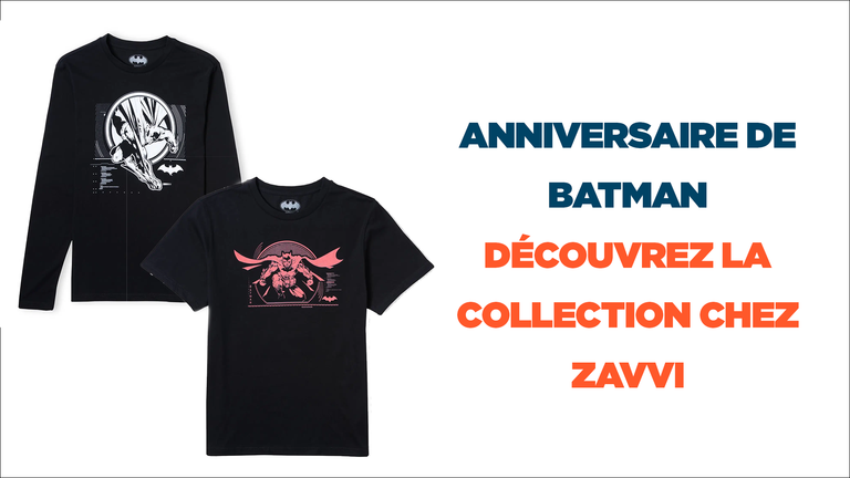 Anniversaire de Batman : découvrez la collection de vêtements de l'homme chauve-souris