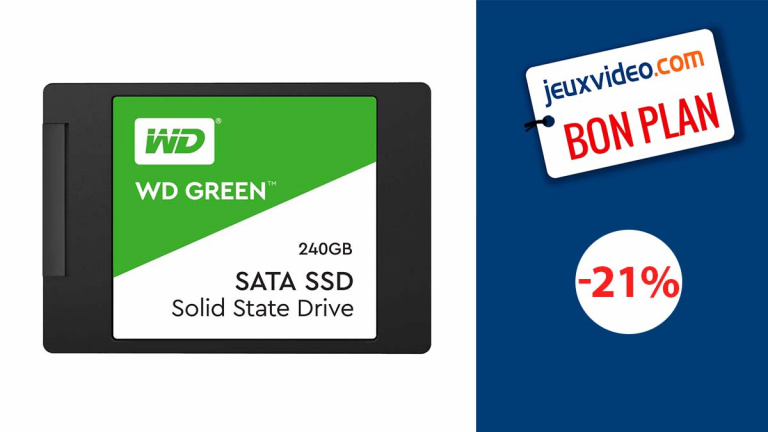 Western Digital : Le SSD Green 240 Go pour PC portable Gamer en réduction de 21%