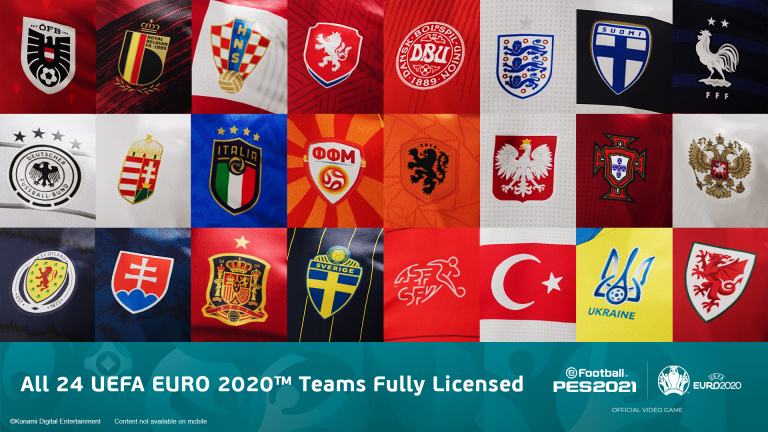 PES 2021 : La mise à jour UEFA Euro 2020 est disponible !