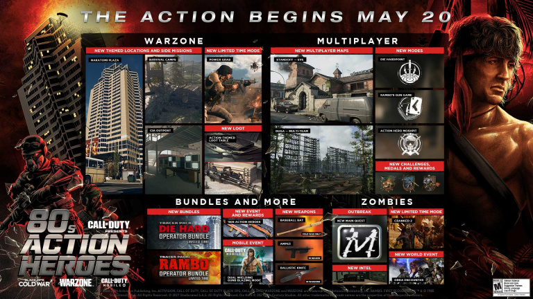 Call of Duty Warzone : Les packs temporaires Rambo et John McClane en détail