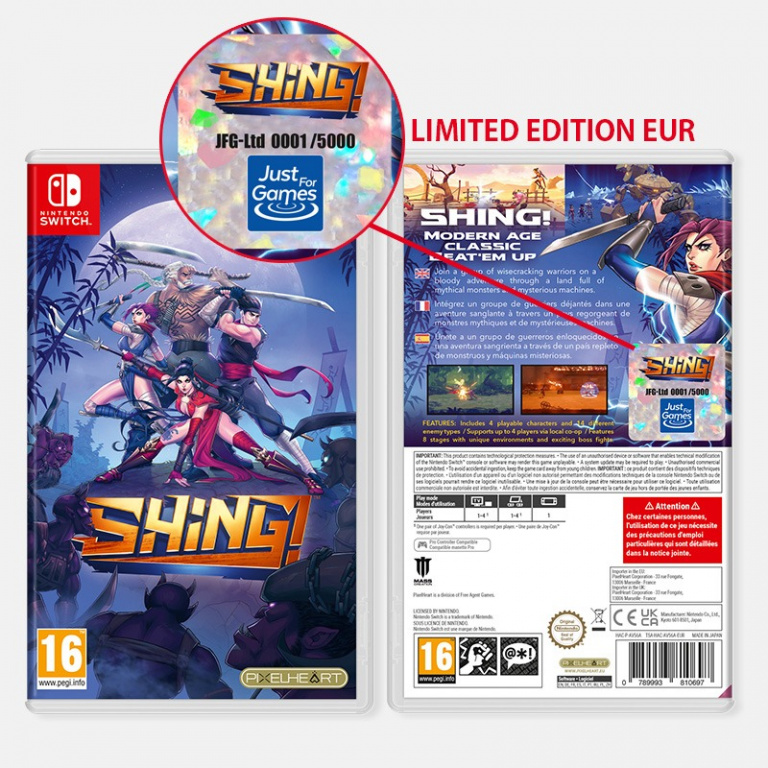 SHING! sortira sur Switch en 5000 exemplaires en version physique