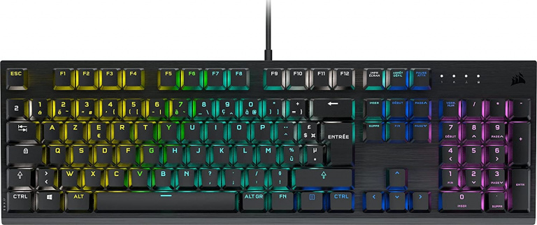 Le clavier Corsair K60 RGB Pro avec des Cheery Viola à un prix imbattable