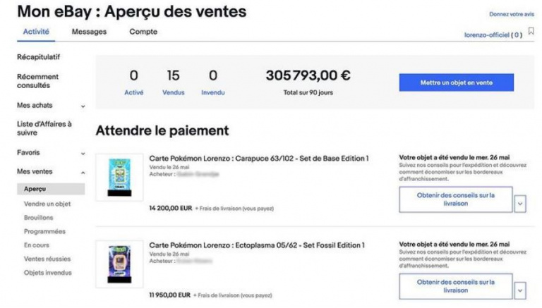 Cartes Pokémon : Le rappeur Lorenzo empoche plus de 300 000 euros aux enchères