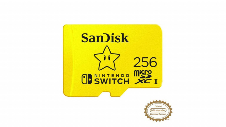 La carte mémoire Sandisk édition spéciale Nintendo 256Go en forte baisse de prix !