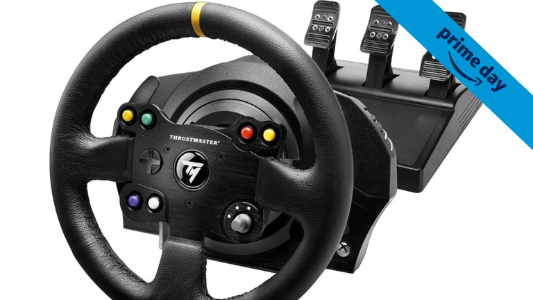 Prime Day : Le volant TX Leather Edition Thrustmaster à prix cassé sur Xbox One, Series et PC
