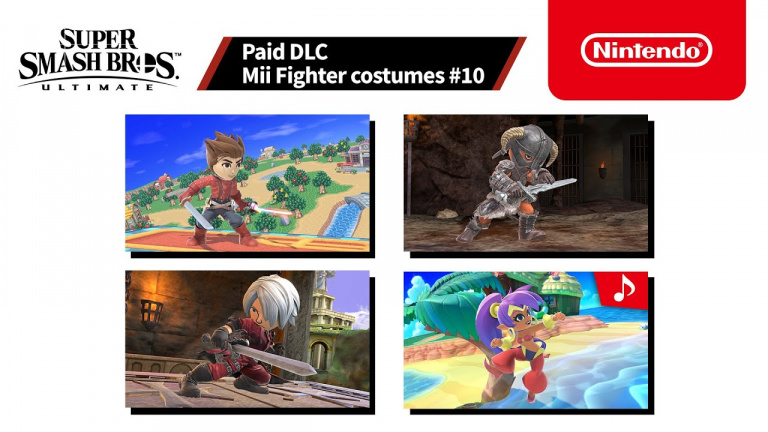 Super Smash Bros. Ultimate : Dante, Lloyd... Les nouveaux skins du combattant Mii
