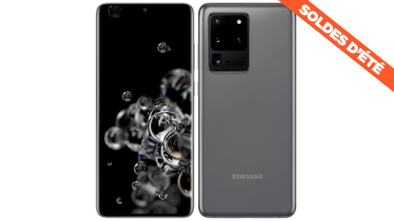 Soldes : Smartphone Samsung Galaxy S20 Ultra à 779€, le très haut de gamme devient accessible
