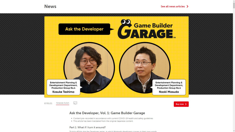  Nintendo : Le format des Iwata Asks est de retour !