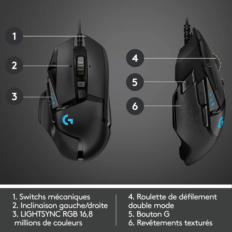 Soldes : énorme réduction sur la souris gaming Logitech G502