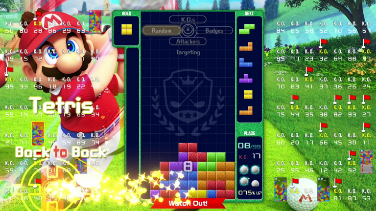 Tetris 99 et Mario Golf : Super Rush s'associent pour le 22ème Grand Prix